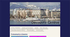 Desktop Screenshot of decouvrir-geneve.com